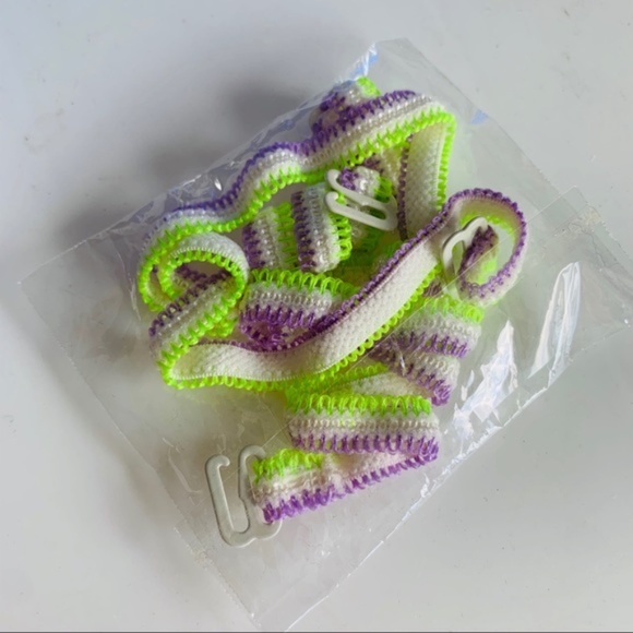 Neon Lace Crochet Boho Top Bra Bikini Straps - Picture 1 of 4